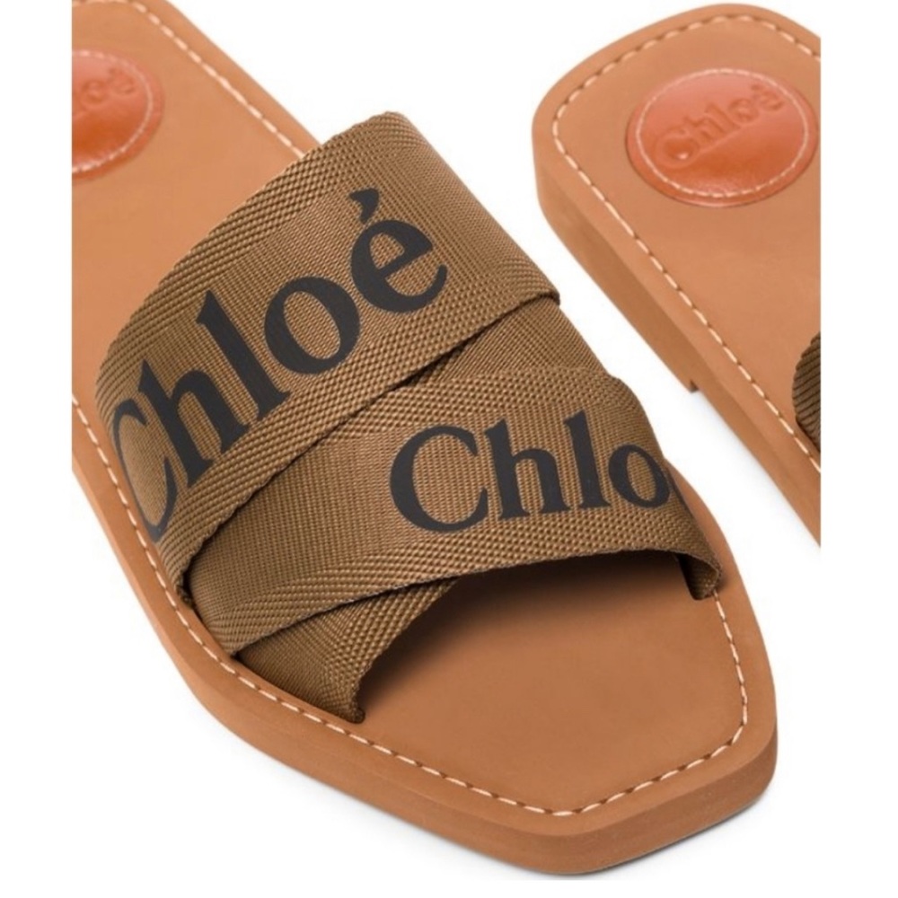 Chloe Woody flat mule
